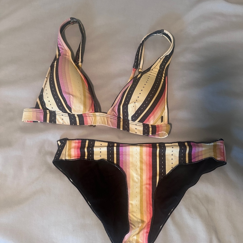 Ripcurl Sayulita Striped Bikini Set XS
